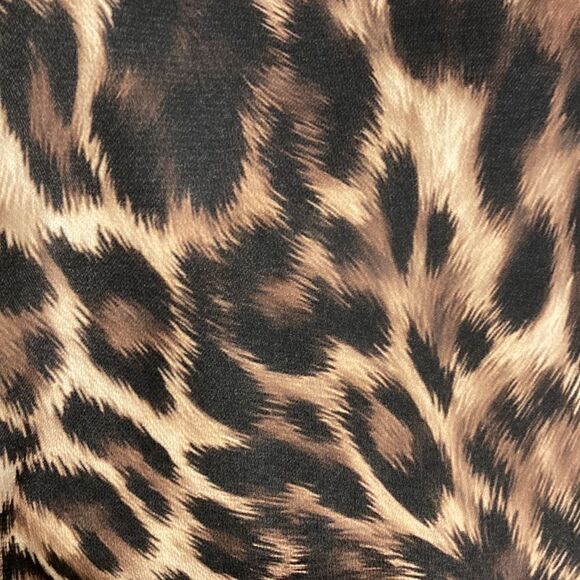 Mango Animal Print with Contrasting Black Trim Top - Picture 5 of 12